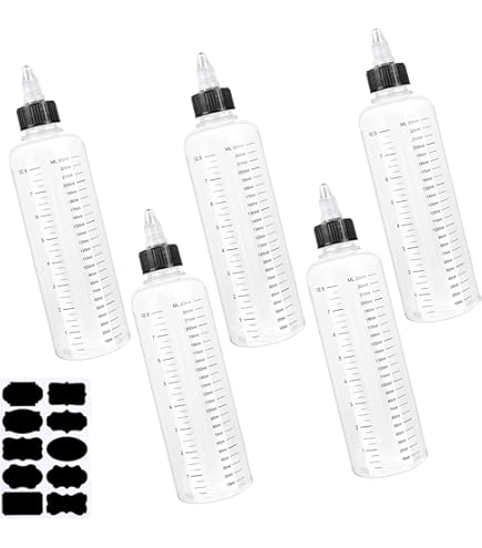 Flaconi Plastica Da Spremere 100ml - 10 Pezzi Con Scala Graduata Per Liquidi - Foto 8