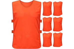 CATIME 6 Piezas Petos Futbol Niño, Petos de Entrenamiento Fútbol, Chaleco de Entrenamiento Petos Futbol, Sports Petos de Entrenamiento para Niños, Juegos de Equipo