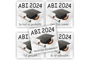 Play-Too 5 Aufkleber Flaschenetikett Etikett Abi Abitur Reifeprüfung Hut Verschiedene Sprüche 2024