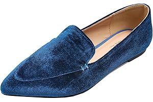 Feversole Women's Loafer Flat Pointed, Mocassini da Donna alla Moda con Punta Piatta e comode Scarpe da Ufficio da Guida