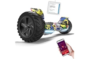 ‎RCB RCB 8.5" Premium Offroad Hoverboard, APP Steuerfunktion,Integrierte LED-Bluetooth mit Leistungsstarkem Motor,Elektro alle Gelände Hoverboards,Geschenk für Kinder