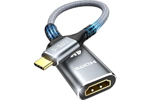 Highwings USB C HDMI Adapter 4K@60Hz, USB Type-C auf HDMI Adapter Thunderbolt 3/4 Kompatibel für iPhone 17/16/15 Pro/Max, für MacBook Pro/Air, für iPad Pro/Air, für Surface Book 2, für Galaxy usw.