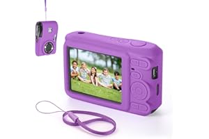 YUULNMOP Coque en silicone pour appareil photo Kodak PIXPRO FZ45, protection complète anti-rayures et dragonne pour appareil photo numérique FZ45 (violet)