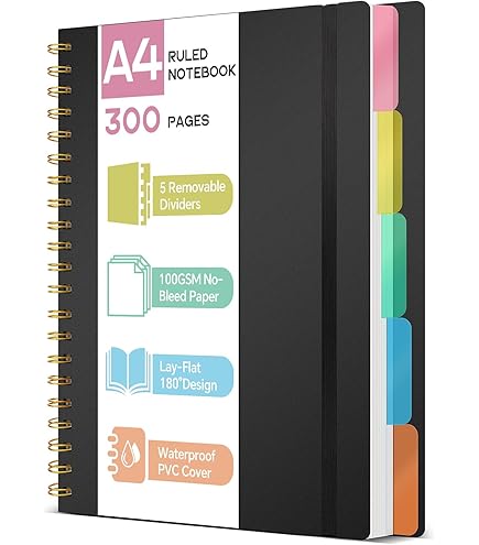 OXFORD Etudiant Bloc EASY NOTE Spiralé Couverture Polypro 160 Pages 5x5 21x31,5 Avec Appli SOS NOTES