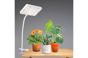 JINHONGTO Pianta Luce. 208pcs LED a Spettro Completo Grow Light, IR e UV Inclusi, Clip On Grow Light con Funzione Daisy Chain, 25 Watt(equivalente a 200W)