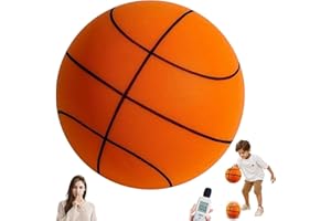 LUYLMO Silent Basketball, 2025 Upgraded Version Dribbling Indoor, Größe 7 Leiser Basketball, Ball aus Schaumstoff mit Hoher Dichte, High-Density Lightweight Training Ball für Kinder und Erwachsene(24 cm)