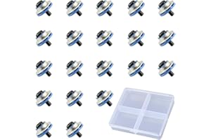 Fubuuf Lot de 20 Vis de Montage pour Disque Dur HP 2,5",Compatibles SSD/HDD EliteDesk ProDesk 6000 6005 8000 8100,Vis Isolation Grommet Mute Absorbant Chocs avec Boîtier de Rangement (M3)