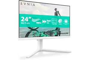 Philips EVNIA 24M2N3201A Monitor Gaming 24" FHD, WLED, 180Hz, Fast IPS, 1 ms GtG, HDR10, Adaptive Sync., G-Sync Compat., Altavoces, Altura Ajustable (1920x1080, 2X HDMI 2.0, 1x DP 1.4) Blanco