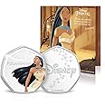 IMPACTO COLECCIONABLES Disney Princess Birthday Card Gifts Present Blank Card with 50p Shaped Keepsake Coin Included - Pocahontas