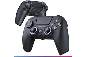 Oniverse Trådlös handkontroll för PS5 PC Steam Deck - Starion - Joysticks och avtryckare med Hall Effect-teknik Programmerbara makropaddlar L4/R4-avtryckare Pekplatta Anti-Drift Bluetooth/USB-C