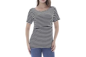 Smallshow Nursing Tops Women’s Maternity Short Sleeve Shirts Maternity Breastfeeding Clothes