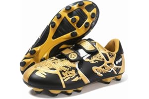 TOOPERZE Boys Football Boots Kids Girls Shoes Soccer Athletics Trainers Sport Shoes Running Shoes Teenager Outdoor Football Shoes Sneakers for Unisex