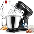 KICHOT Impastatrice Planetaria, 10 Velocità Robot da Cucina, Impastatrice da Cucina con Gancio per Impastare, Frusta Piatta, 