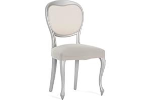 Eysa Pack de 2 Fundas bielásticas para Silla sin Respaldo Color Lino diseño Harlem