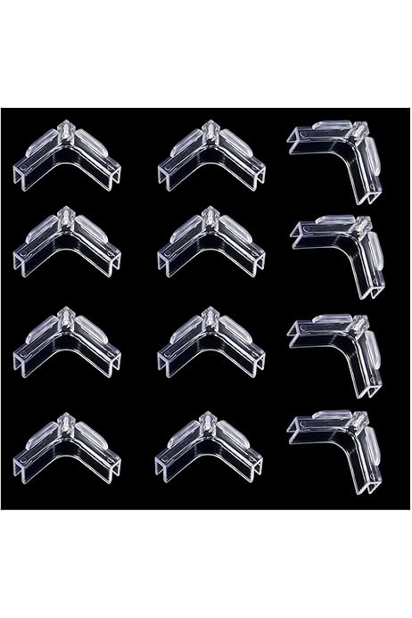 8 Clip Per Coperchi Acquario - Supporti Universali In Plastica Per Vetri Da 6mm E 8mm - Foto 10