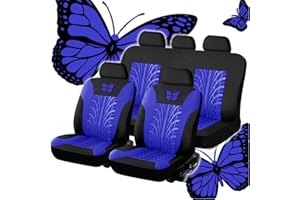 EGNIAN Voiture Ensembles De Housses Siège pour Dacia Sandero Stepway 3.GEN 2.Gen 2012 2013 2014 2015 2016 2017 2018 2019 2020 2021 2022 2023-2025, Confortables Respirant Interieu Accessoire,Blue