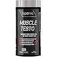 Laperva Muscle Testo Capsules – Boost Natural Testosterone, Enhance Performance & Libido, Build Lean Muscle Mass, Support Vitality – 120 Vegan Capsules