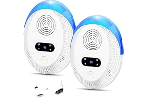 BD-HEREGO Repellente Antizanzare Ultrasuoni Regolabile per Zanzare, Ultrasuoni per Topi, Repellente zanzare Ultrasuoni, Efficace Contro Insetti, Zanzare, Formiche, Ragni, Mosche, Talpe, Scarafaggi, Topo