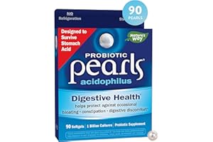 NATURE'S WAY Probiotic Pearls Acidophilus 90 Softgels, Pack of 1