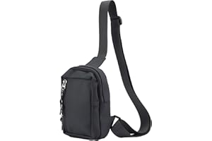 DOZNOZRI Sling Bag for Men Women Waterproof Small Cross Body Shoulder Chest Bag, Casual Phone Backpack for Traveling Cycling Shopping