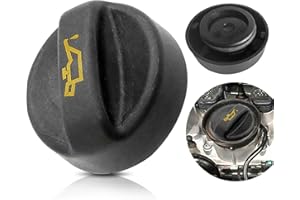 FDKJOK Engine Oil Filler Cap, Plastic Engine Oil Cap for 107 206 207 208 2008 307 308 Vivaro C B-max C-max Fiesta 9670015080 1180S5 9674157180(Black)