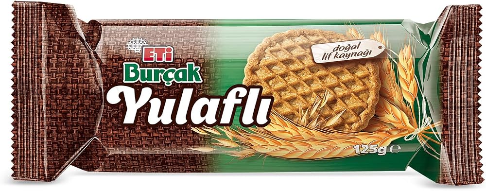 Eti Burçak Yulaflı Bisküvi 125 g x 18 Adet