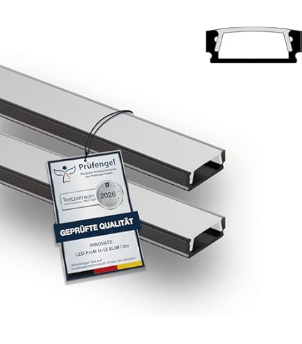 Aluminium T profiel 2 meter voor indirect licht