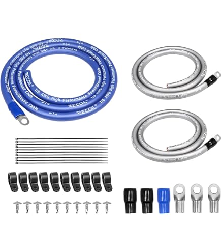 Cavi Sky High Car Audio Verdi E Neri Kit Cablaggio Amplificatore - Foto 8