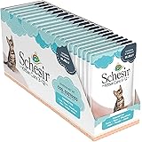 Schesir - Cibo Umido per Gatti Cuccioli al Gusto Tonnetto in Gelatina - per Gattini dai 3 ai 12 Mesi - 20 Buste da 85gr (1,7k