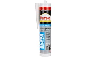 Pattex 1536103 SL 509, silicona ácida para altas temperaturas, color rojo óxido 300ml