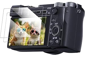 llano Ochrona wyświetlacza do Sony Alpha A6600, A6100, A6400, A6000, A6300, A5000, NEX-7, NEX-6, NEX-5 akcesoria, 2 sztuki, 0,3 mm, twardość 9H, zestaw do czyszczenia