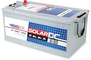 BIG Solarbatterie 12V 280Ah C100 (Versorgungsbatterie) - Professional Solar DC Batterie (12 Volt) für Photovoltaik-Inselanlage & Solaranlage für Wohnmobil, Gartenhaus, Camping & Co.