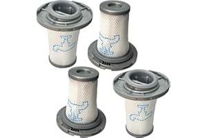 Beaufan Confezione da 4 filtri Compatibile con Rowenta X-Force Flex 8.60 RH96 Serie RH9611 RH9637 RH9638 RH9639 RH9677 RH9678 & X-PERT 6.60 RH68 Serie RH6821 RH6837 6838 RH6878 Cordless Aspirapolvere