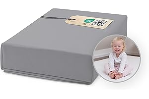 ‎EHRENKIND Ehrenkind® Spannbettlaken für Babybett Kinderbett | 100% Bio-Baumwolle Spannbettlaken 200x270 | Atmungsaktives Spannbetttuch (160 g/m²) | Oeko-TEX 100 Zertifiziert, 200x270cm Dunkelgrau