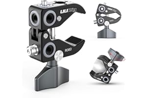 UURig R060 Super Clamp for Monitor/LED Lights/Flash/Microphone, Versatile C Clamp Strong Camera Clamp Endless Using Scenes with Photographic Professional Accessories