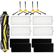 Ersatzteile-Set Für Tesvor Staubsaugerroboter – 4 Seitenbürsten, 1 Rollenbürste, 4 Filter