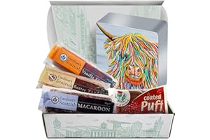GARDINERS Marie Mccoo Shortbread Gift Tin - Scottish Shortbread, Macaroon, Honeycomb & Tablet Gift Sweet Hamper