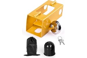 A aBlumen Anti Vol Remorque Cadenas Remorque Attelée et non Attelée Antivol Caravane Attelage Verrouillage Remorque Voiture