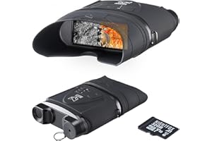 Night Vision Goggles - Nightfox Corsac 2, Records Video & Audio, USB-Rechargeable, 1080p HD, 32GB Memory, >200m Range, Dual Lens Viewing Screen, NVG Digital Infrared Binoculars