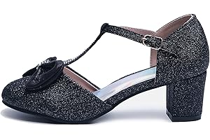 Fashion Thirsty Girls Kids Childrens Low Block Heels Diamante Bow Wedding Party Shoes Bridesmaid Evening Occasion Comfort Heeled Glitter Strappy Sandals Dance Shoes