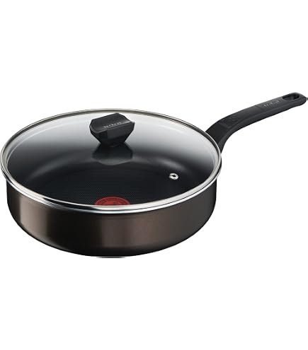 Sauteuse en aluminium forgé 26cm avec couvercle - ST26TFI Sauteuse en aluminium forgé 26cm avec couvercle - ST26TFI