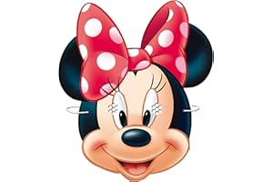 ALMACENESADAN 0559, pack 6 caretas, 6 caretas Minnie Mouse