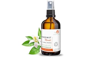 B.O.T Cosmetic & Wellness - Hidrolato de Neroli Bio | Tónico Facial | Limpiador Rostro | Spray Corporal | Cuidado Cabello | Cosmética Natural DIY, Naranja, 250ml