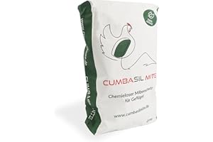 Cumbasil Bagno di polvere antiacaro per polli 25 kg, bagno di sabbia in polvere contro gli acari, rimedio antiacaro per polli, protezione antiacaro naturale, polvere