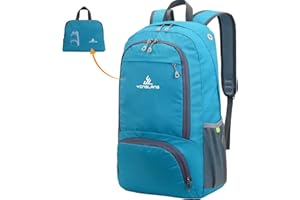 YOODI Sac à Dos Cabine EasyJet 45 x 36 x 20cm Bagage, 32L Sac à Dos Pliable Ultra Léger Sac à Dos de Voyage Étanche Sac à Dos de Randonnée Sac à Dos avec 3D Air Mesh Sac à Dos de Cyclisme (Bleu)