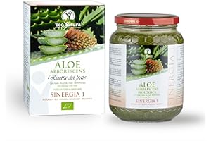 Teo Natura Sinergia 1 – Integratore da Bere - Ricetta Classica di Padre Zago con Aloe Arborescens, Miele e Alcool Biologico - 750 ml (Confezione da 1)