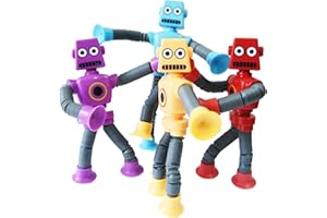 Felly 4 sztuki Robot Pop Tubes dla dzieci, zabawna zabawka edukacyjna dla dzieci, zabawka teleskopowa dla dziewcząt i chłopców, zabawka sensoryczna, prezent na imprezę, redukcja stresu
