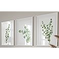 Eviepops Prints Eucalyptus Botanical Wall Art – Set of 3 Unframed Prints, Minimalist Green Plant Decor, Abstract Tropical Leaves Posters for Living Room, Bedroom, Bathroom, Modern Nature Artwork (A3)