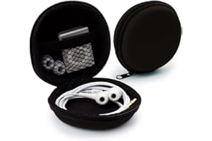 Przechowywanie słuchawek MyGadget - Torba ochronna na mini torbę Skrzynka transportowa - Akcesoria do np. słuchawek dousznych, iPoda Shuffle, pamięci USB - Czarny