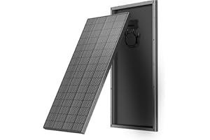 Collect Light 200W Solarpanel 12V monokristallin Solarmodul Photovoltaik Solarzelle Ideal zum Aufladen von 12V Batterien Wohnmobil Garten Camper (Schwarz, Solarmodul(Upgrade))